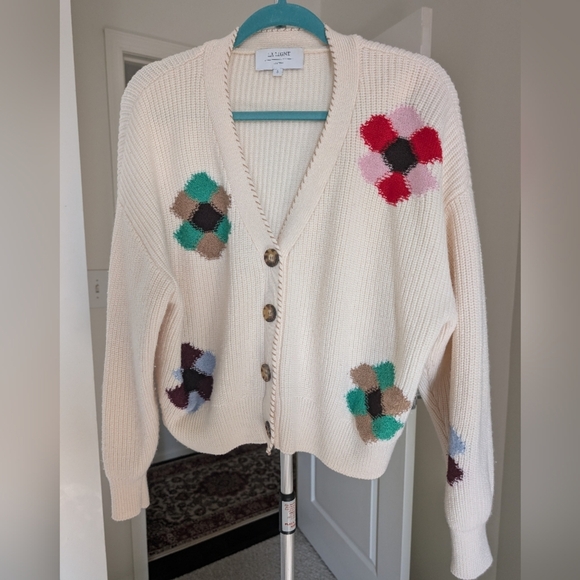 La Ligne Intarsia Flower Cardigan - Picture 12 of 12